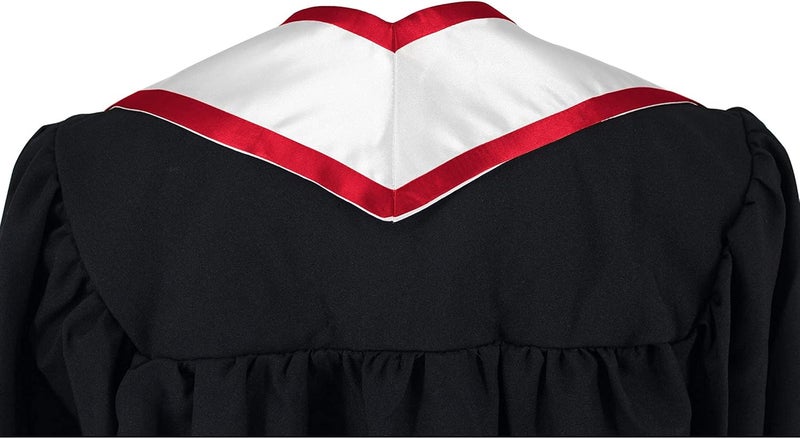 SAMDEEMI Adult Plain Graduation Honor Stole Sash Angled End With Trim 72" Long - Image 2